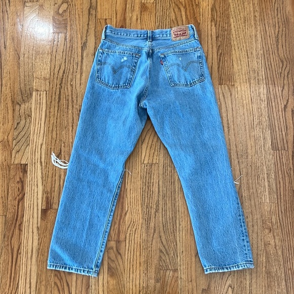 Levi’s 501 red tag original women’s w26 L26 made in Cambodia button fly straight - Picture 8 of 13